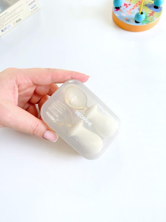 Набор детских приборов Heorshe ложка/вилка с 6 месяцев Белый (28056280) - фото 7 Набор детских приборов Heorshe ложка/вилка с 6 месяцев Белый (28056280) - фото 7