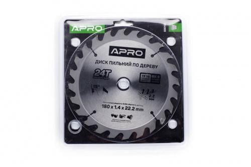 Диск пильный по дереву Apro 180х22,2х24T (830133)