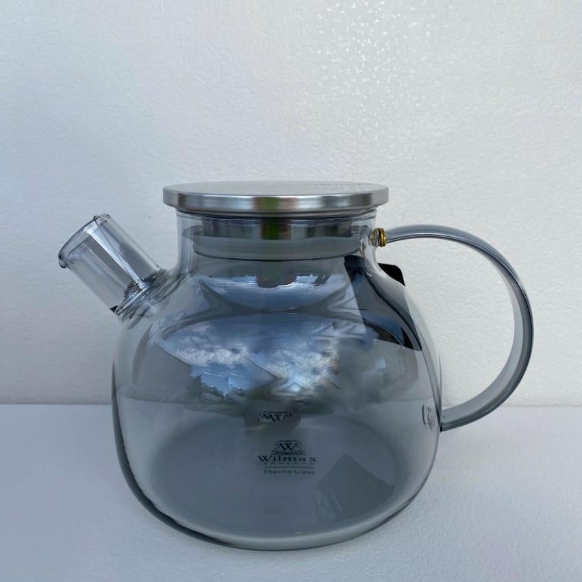 Заварочный чайник Wilmax Thermo с металлической крышкой 950 мл Smoky Grey (8888100002) - фото 2 Заварочный чайник Wilmax Thermo с металлической крышкой 950 мл Smoky Grey (8888100002) - фото 2