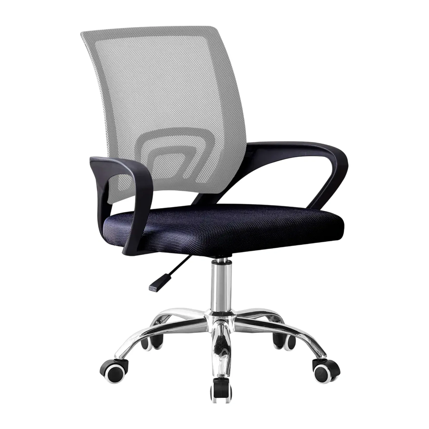 Крісло комп'ютерне 4Points Aero сітчаста тканина хромована металева основа Сірий-чорний (40267) - фото 1