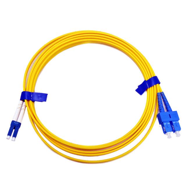 Патчкорд оптичний SC/UPC-LC/UPC SM Duplex Slim 1 м