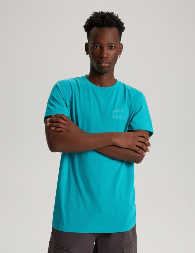 Футболка мужская Diverse KENT LA 02 M Бирюзовый меланж (5902598856487)