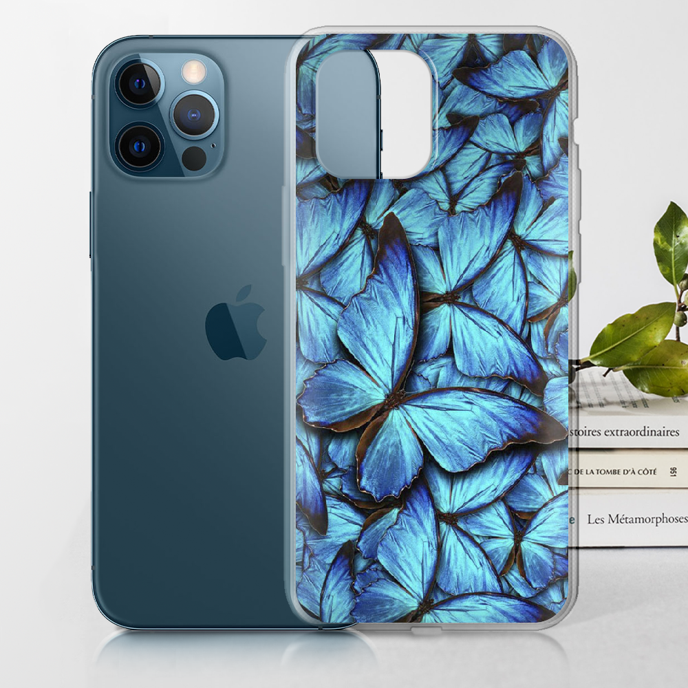 Чохол Boxface iPhone 12 Pro Лазурні Метелики Прозорий силікон (41086-up1550-41086) - фото 2 Чохол Boxface iPhone 12 Pro Лазурні Метелики Прозорий силікон (41086-up1550-41086) - фото 2