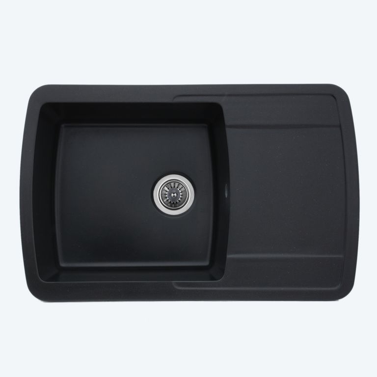 Мойка кухонная Platinum Roma 7749 Черный (353318)