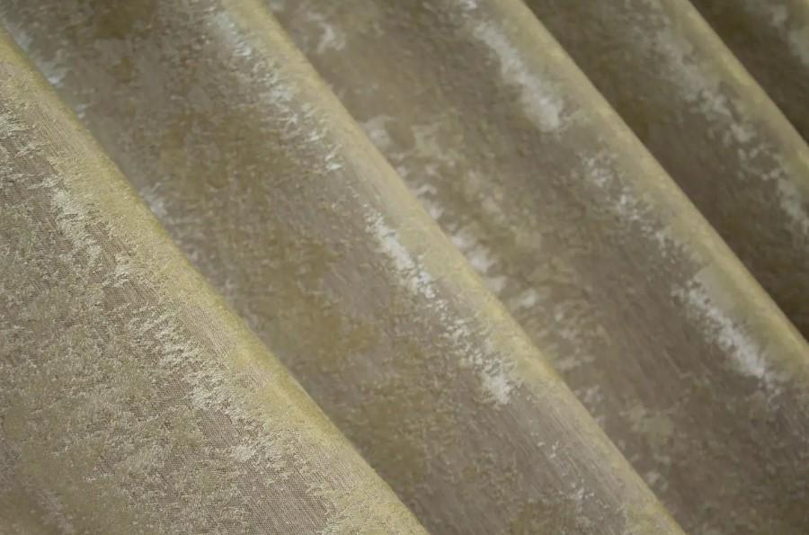 Штори на люверсах SULTAN XO жакард 1,5х2,5 м 2 шт. Золотистий (1284ш) - фото 7
