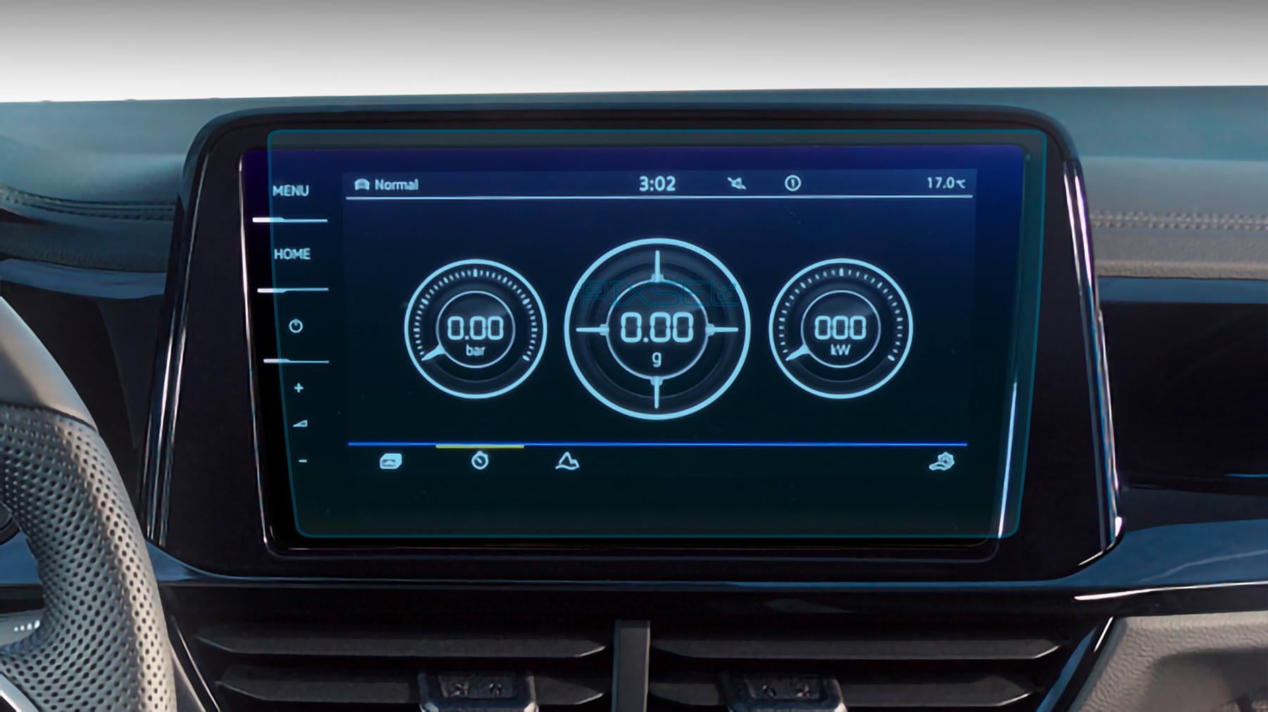 Защитное стекло Pixsel гибридное матовое на монитор Volkswagen T-ROC 11,4" 2021-2022