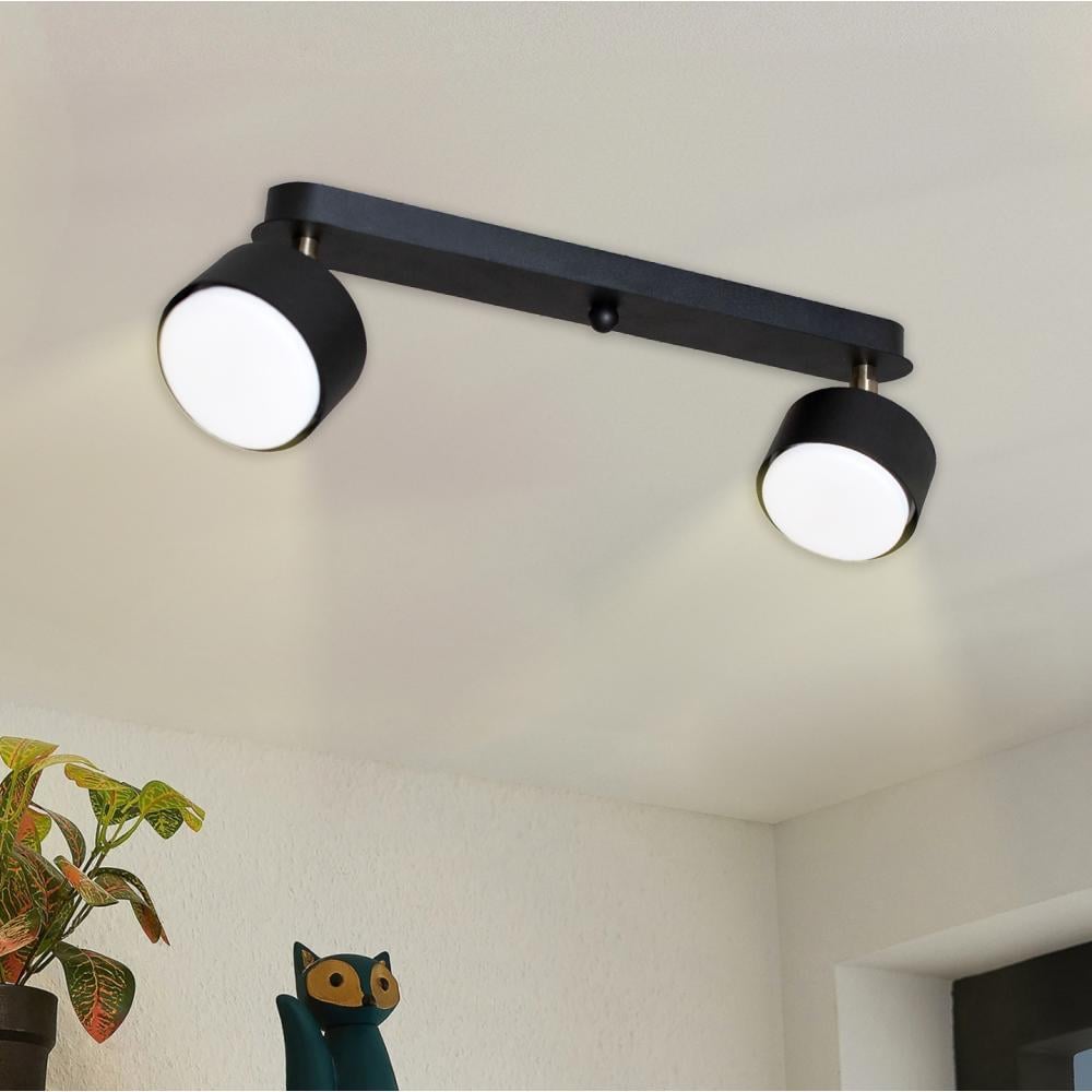 Світильник стельовий під дві лампи MSK ELECTRIC Copter GX53 із поворотними плафонами (NL 80405-2 BK) - фото 2 Світильник стельовий під дві лампи MSK ELECTRIC Copter GX53 із поворотними плафонами (NL 80405-2 BK) - фото 2