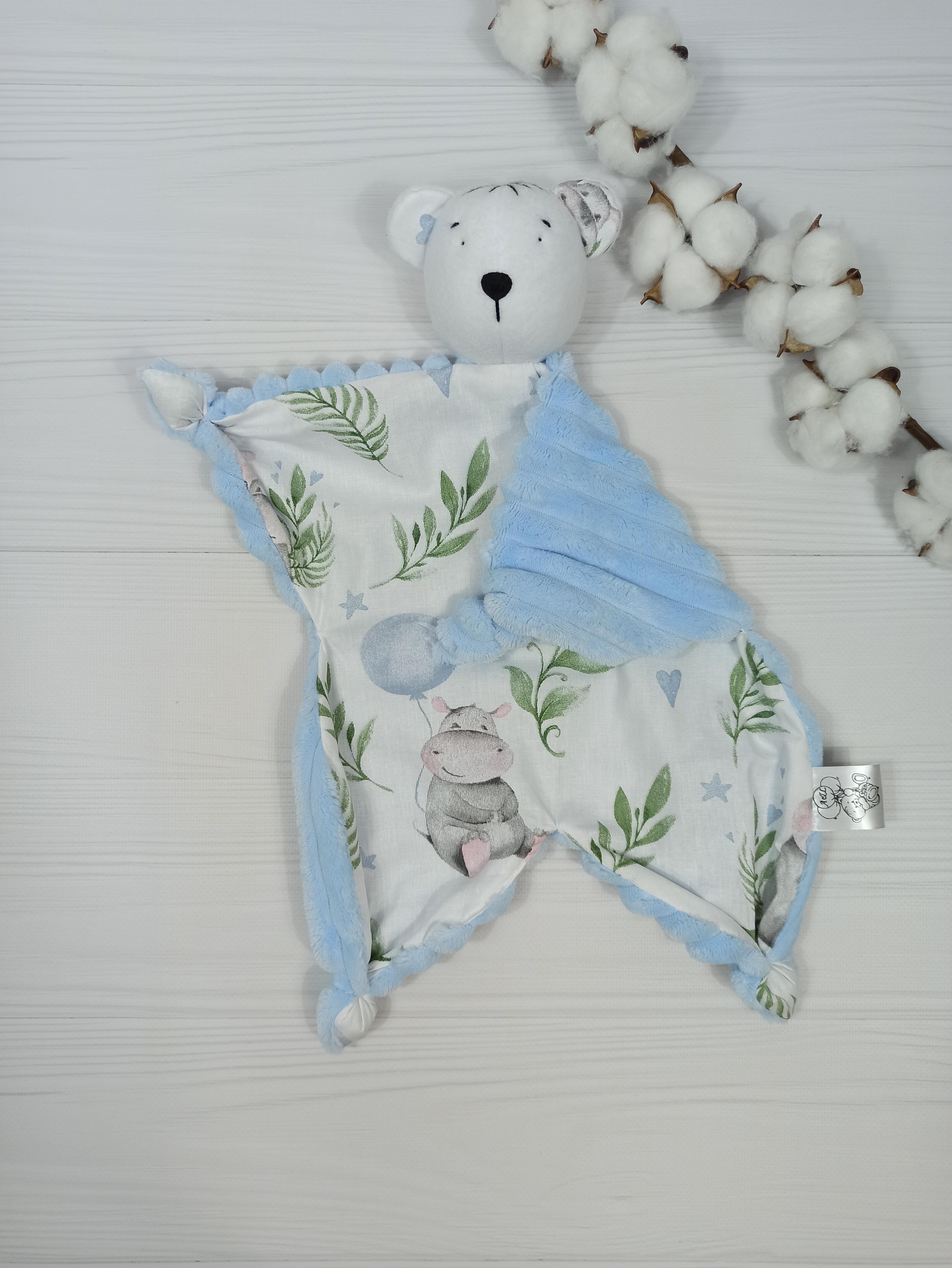 Подарочный набор a.l.babybox Бегемотик Голубой (NA 18242747) - фото 4 Подарочный набор a.l.babybox Бегемотик Голубой (NA 18242747) - фото 4