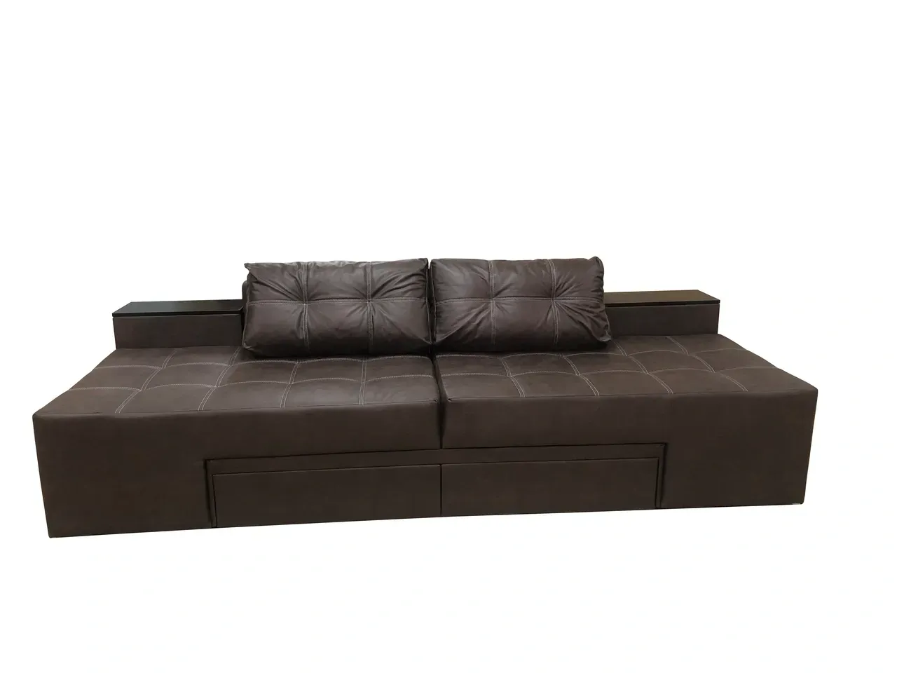 Диван трансформер Доміно 270х105 см Коричневий (29557850)