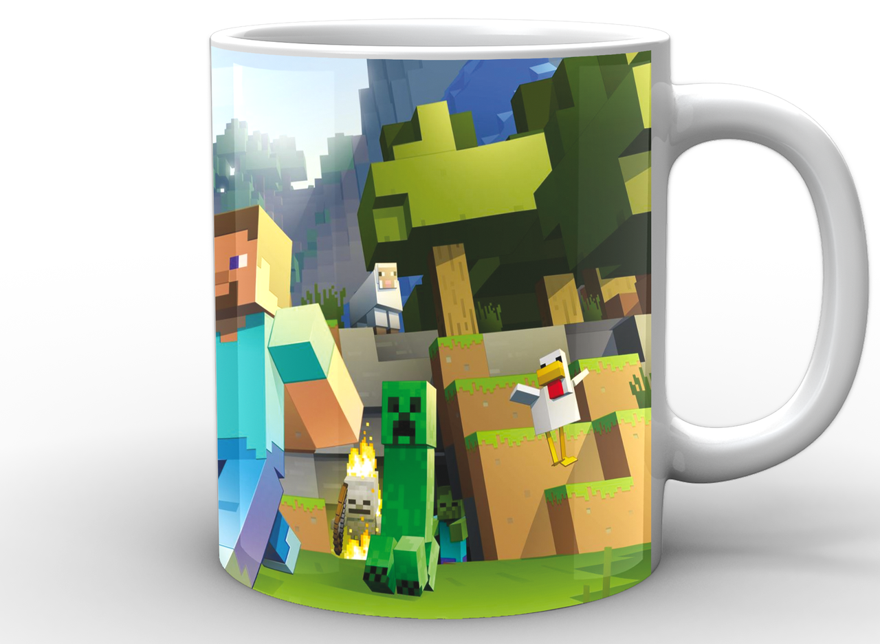 Чашка GeekLand Майнкрафт постер 330 мл Чашка GeekLand Майнкрафт постер 330 мл