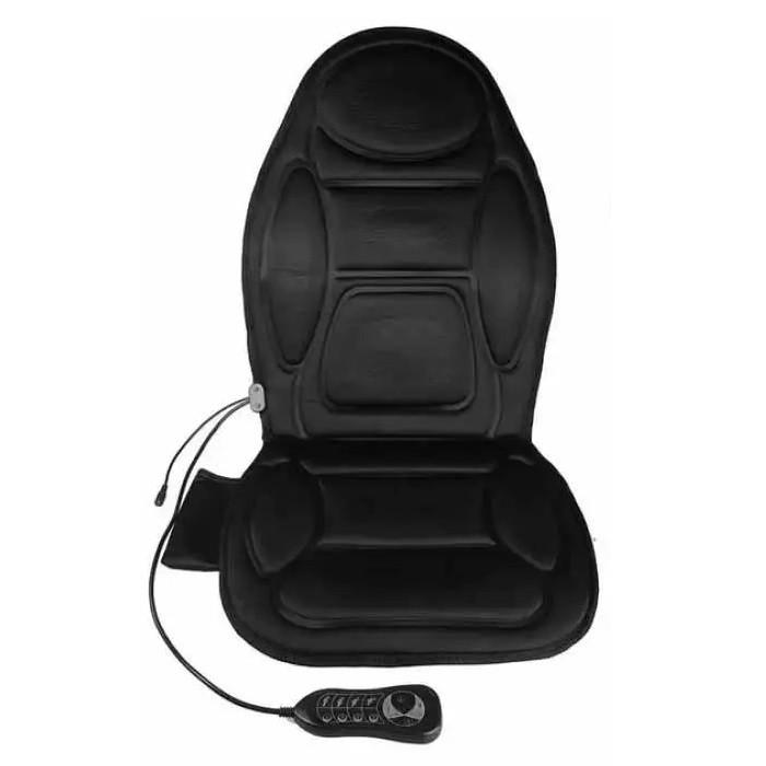 Накидка массажная RIAS Massage Cushion JB-616C с подогревом и пультом 12/220V Black (3_05477)