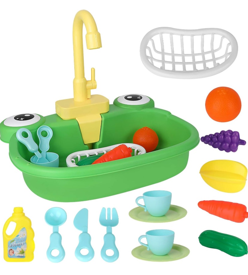 Детский игровой набор Fun Game 6062 кухонная раковина с водой Зеленый (2202389121)