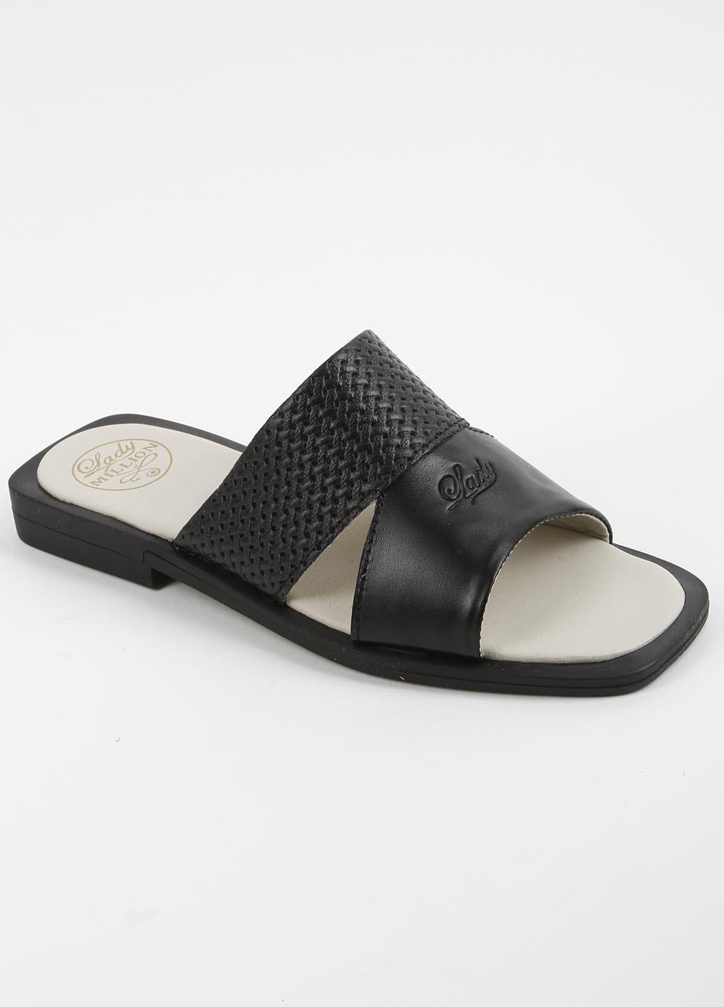 Шлепанцы женские кожаные Fashion L70 339913 р. 36 Черный