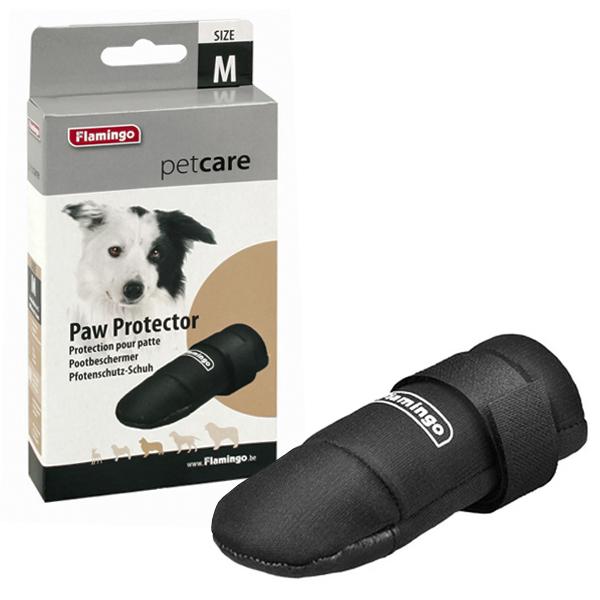 Ботинок для собак Flamingo Paw Protector защитный M Черный (5400274763659)