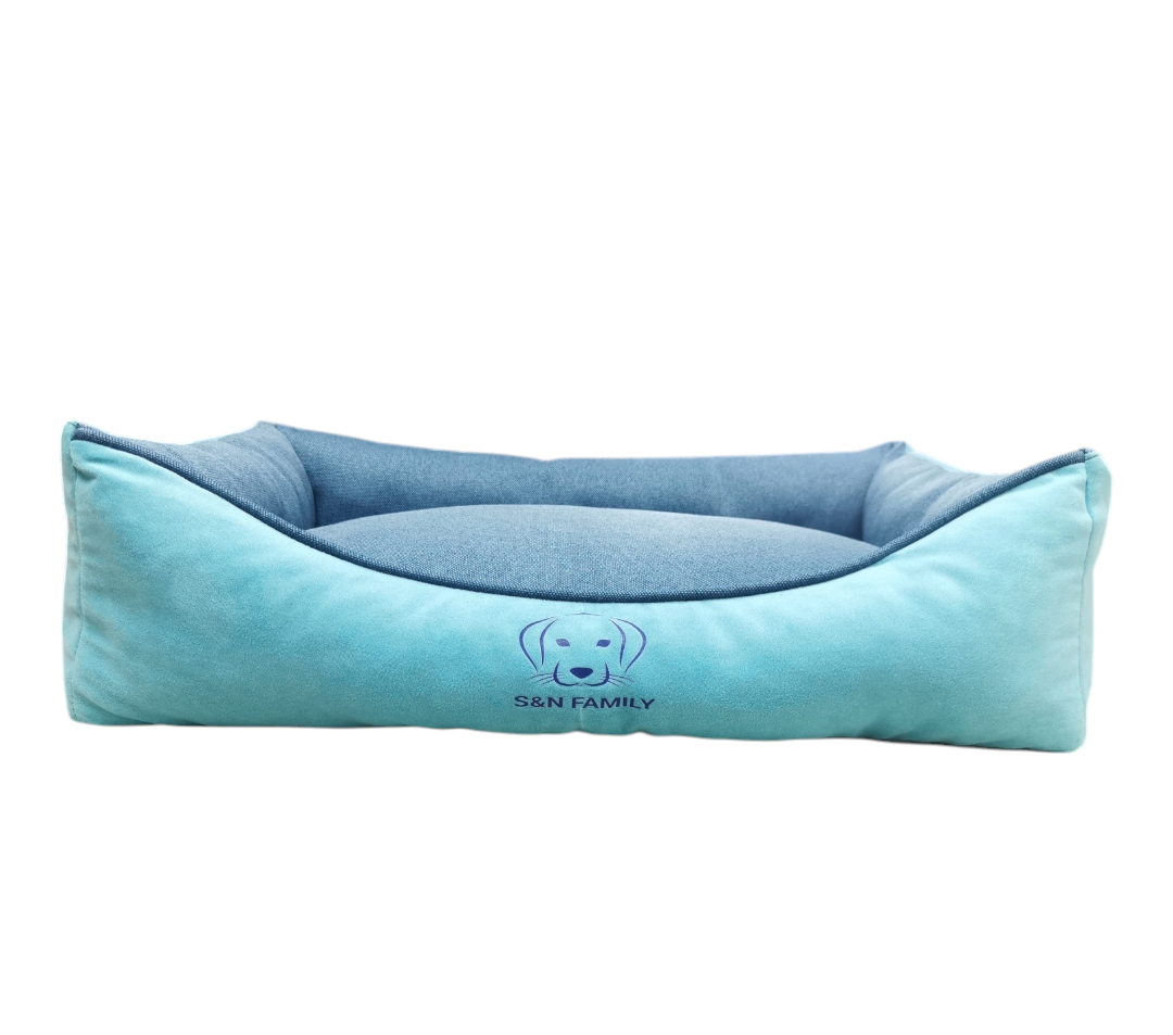Лежанка из текстиля для больших и гигантских собак Aquamarine XXXL 150х105х25 см Бирюзовый