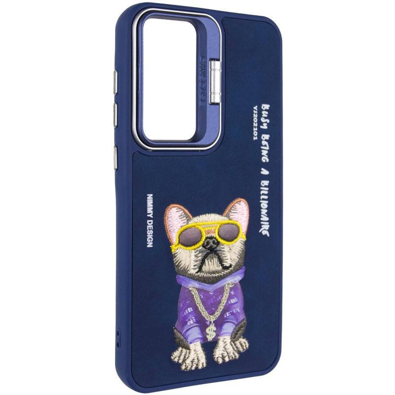 Противоударный Чехол с подставкой TPU+PC Friends для Xiaomi Redmi 13C / Poco C65 Blue Dog