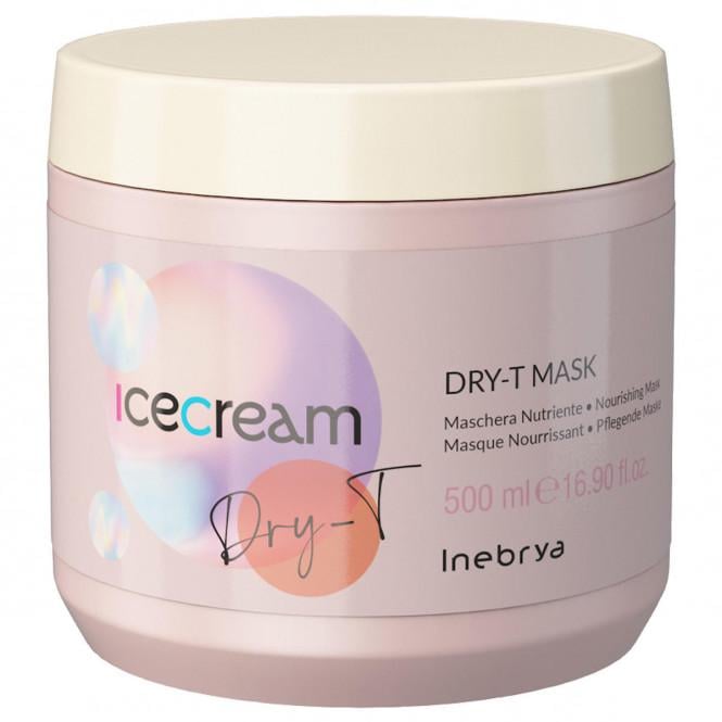 Маска для сухих окрашенных и вьющихся волос Inebrya Ice Cream Dry-T Mask 500 мл (1185463548)