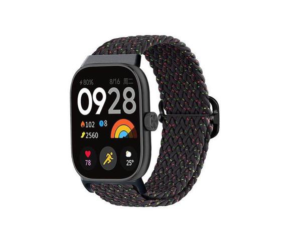 Ремешок для фитнес-браслета Textile Elastic для Xiaomi Smart Band 9 Pro Черный (41724)