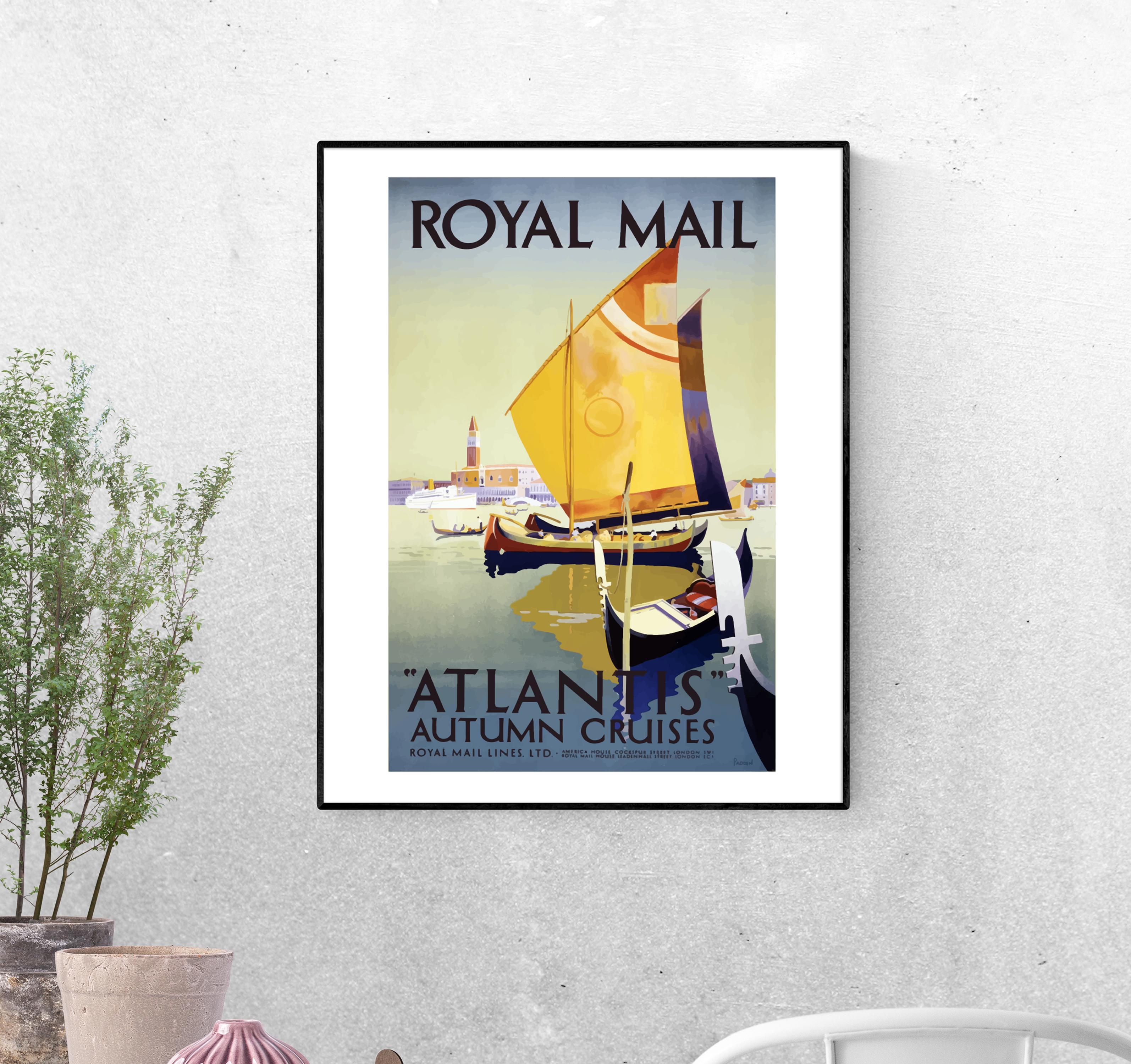 Тревел-постер Парусник формат А-1