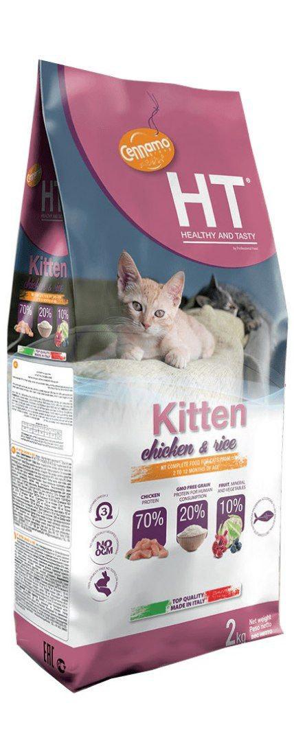 Корм сухой для котят Cennamo HT Kitten Chicken & Rice 2 кг (12709225)