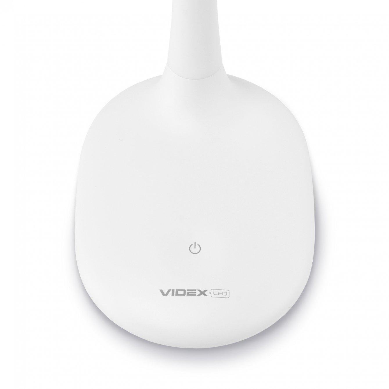 Настольная лампа VIDEX LED TF03W 8W 3000-5500K Белый (VL-TF03W) - фото 4 Настольная лампа VIDEX LED TF03W 8W 3000-5500K Белый (VL-TF03W) - фото 4