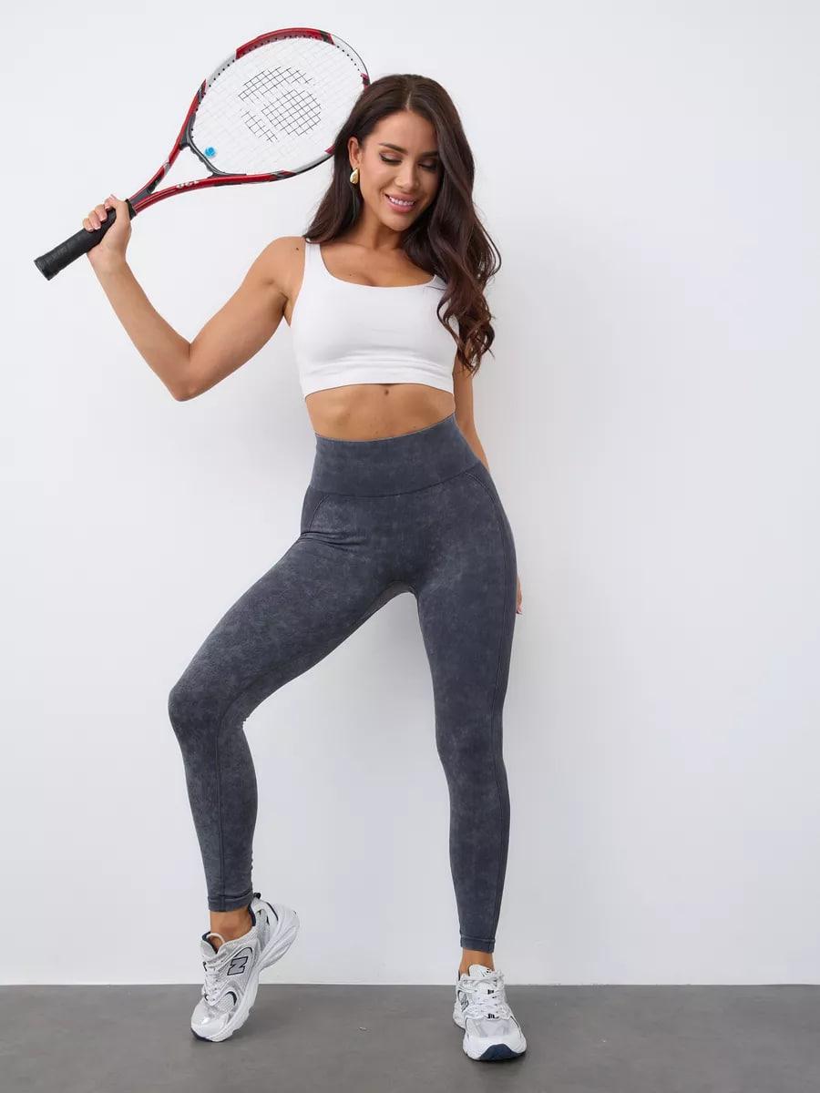 Лосины спортивные Push Up женские для фитнеса тренировок йоги спортзала с эффектом Push Up под джинс L Черный (70064L) - фото 4 Лосины спортивные Push Up женские для фитнеса тренировок йоги спортзала с эффектом Push Up под джинс L Черный (70064L) - фото 4