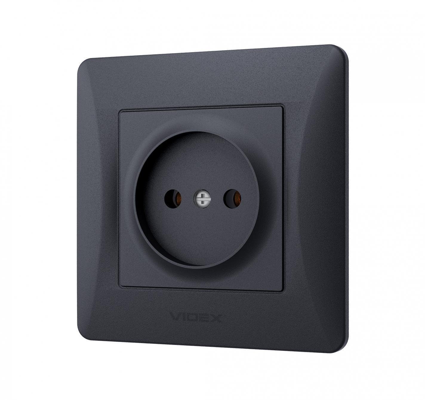 Розетка Vіdех Bіnеrа одинарна Чорний (22551004)