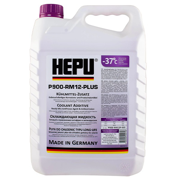 Антифриз Hepu Antifreeze G12+ 5 л Фіолетовий Антифриз Hepu Antifreeze G12+ 5 л Фіолетовий