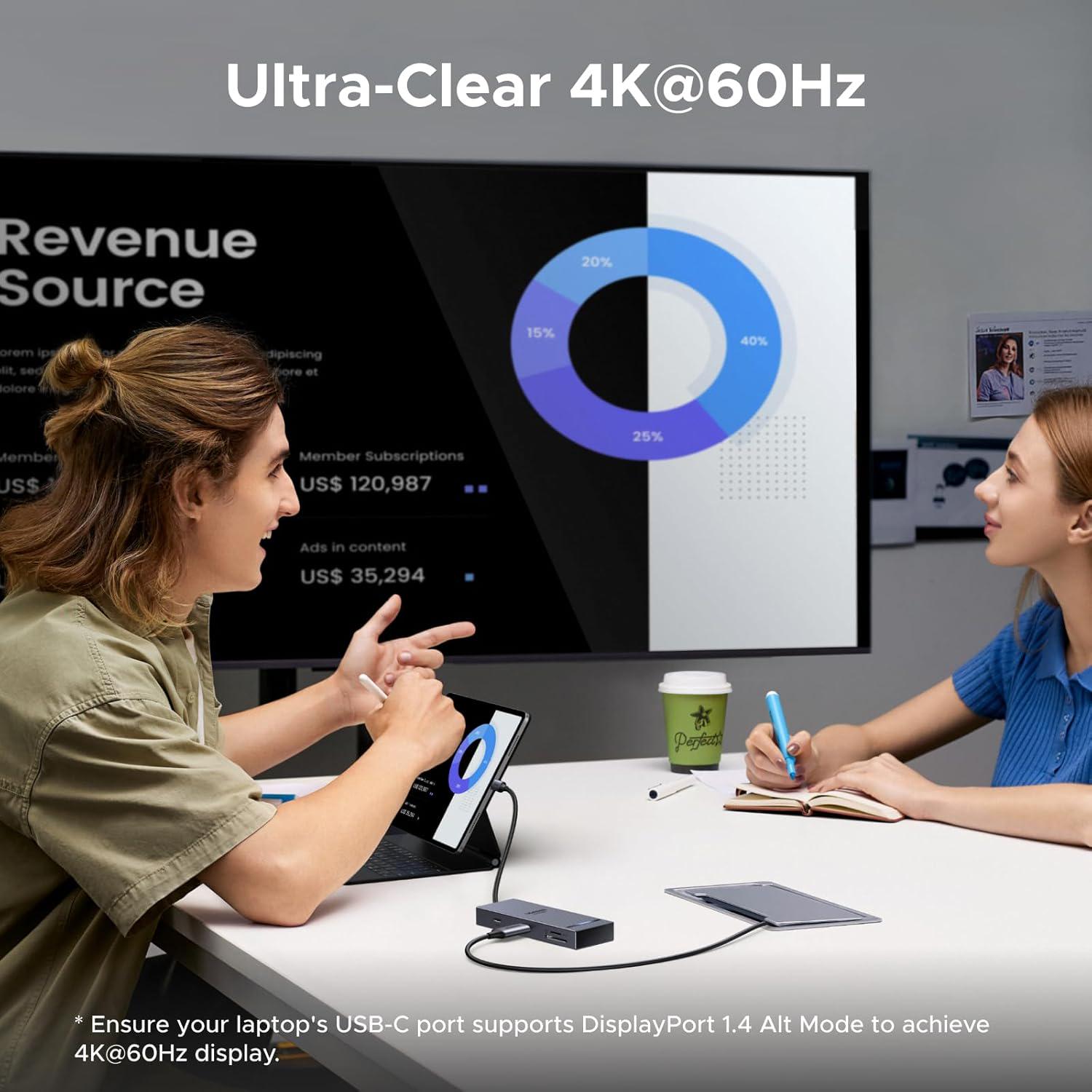 Концентратор UGREEN 8в1 Revodok Pro с HDMI 4K при 60 Гц/10 Гбит/с SD/TF со скоростью 170 МБ/с 100 Вт Grey (75027) - фото 12 Концентратор UGREEN 8в1 Revodok Pro с HDMI 4K при 60 Гц/10 Гбит/с SD/TF со скоростью 170 МБ/с 100 Вт Grey (75027) - фото 12