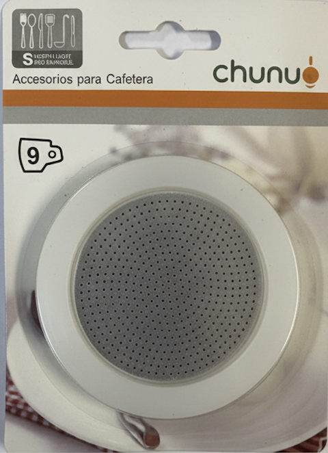 Прокладки силіконові та сито для гейзерної кавоварки на 9 чашок 2 шт.