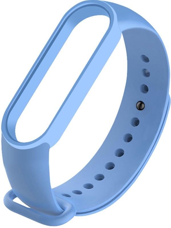 Ремінець UWatch Replacement Silicone Band For Xiaomi Mi Band 5/6/7 Light Blue - фото 1