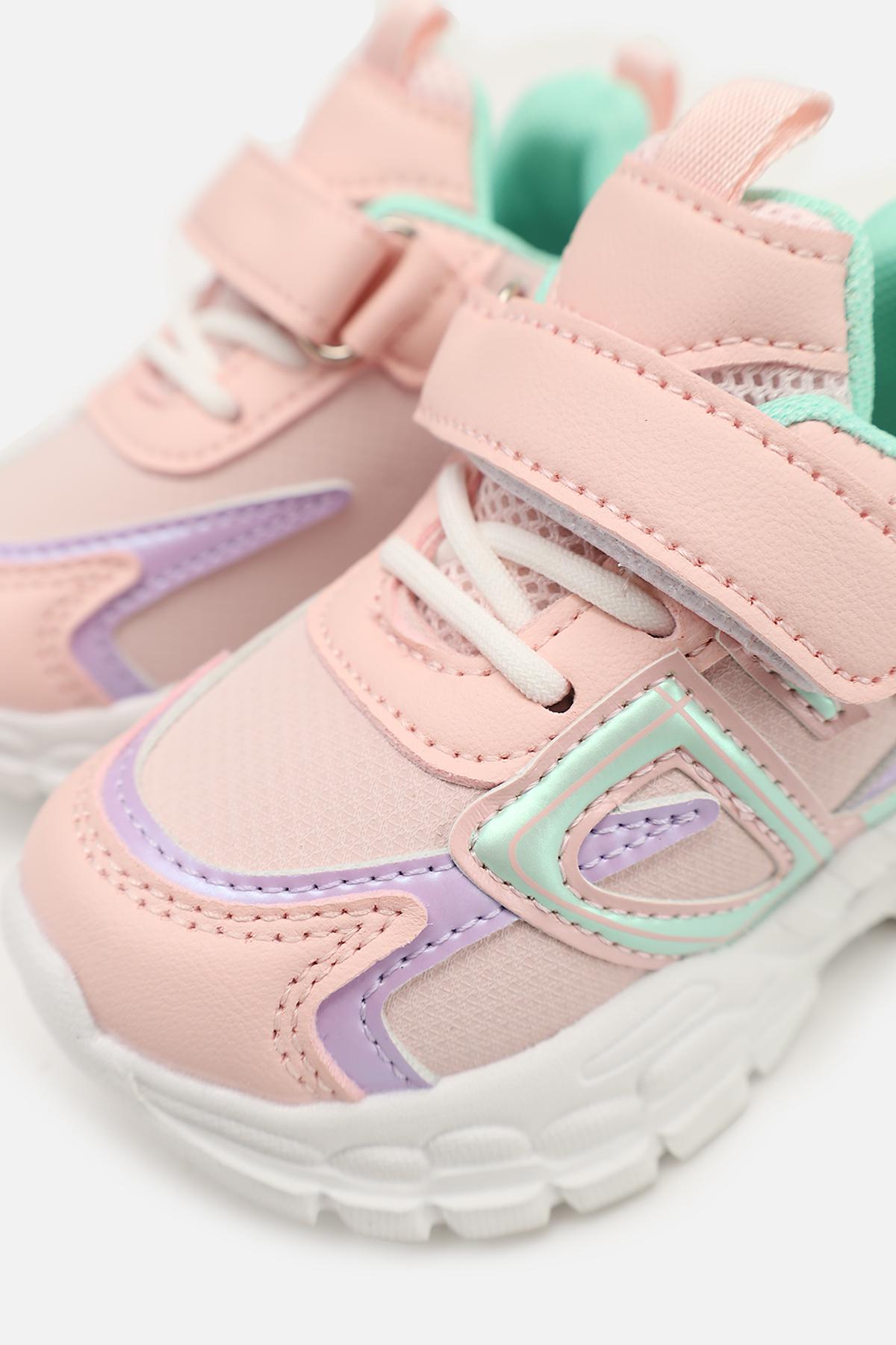 Кроссовки для девочки ЦБ-00273936 на плоской подошве р. 20 Розовый (SKT001057061) - фото 4