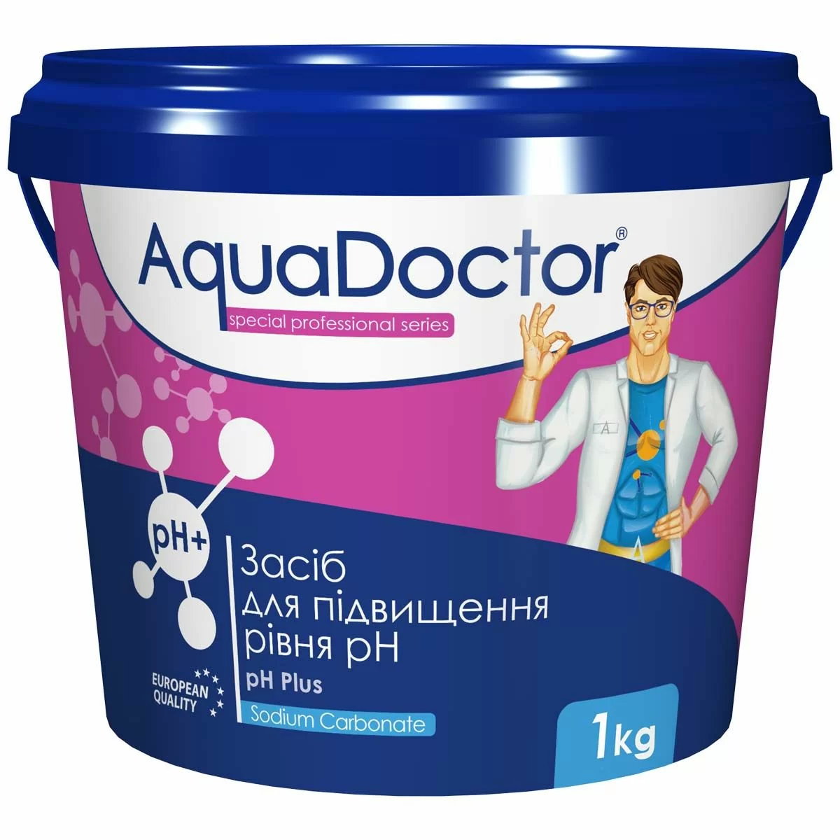 Химия для бассейнов AquaDoctor pH Plus 1 кг