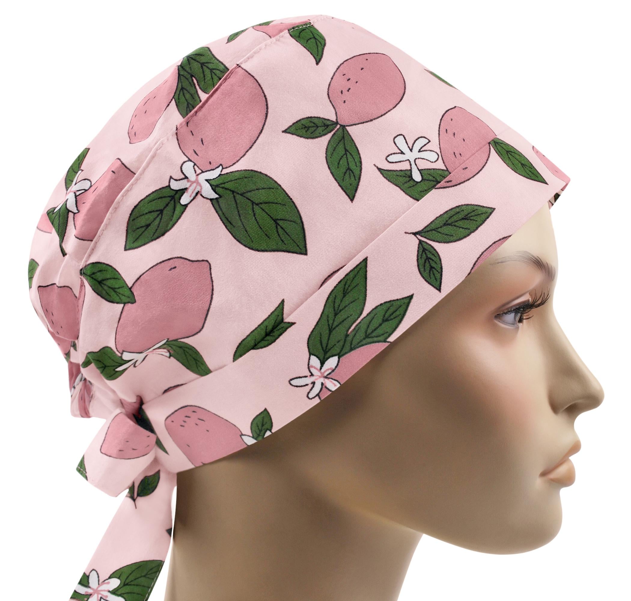 Шапочка медична жіноча SSC Рожеві лимони універсальна (pixie026)
