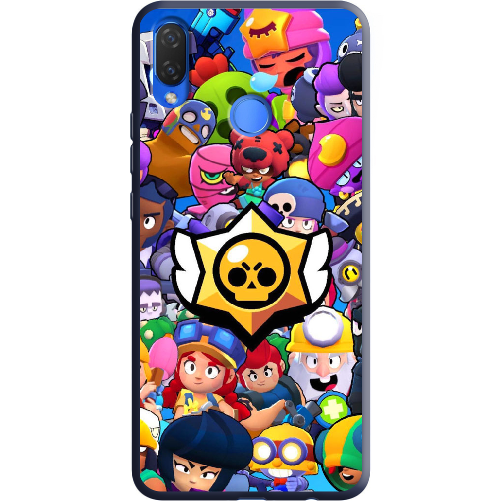 Чехол Boxface Huawei P Smart Plus Brawl Stars Синий силикон (34912-up2389-36131)