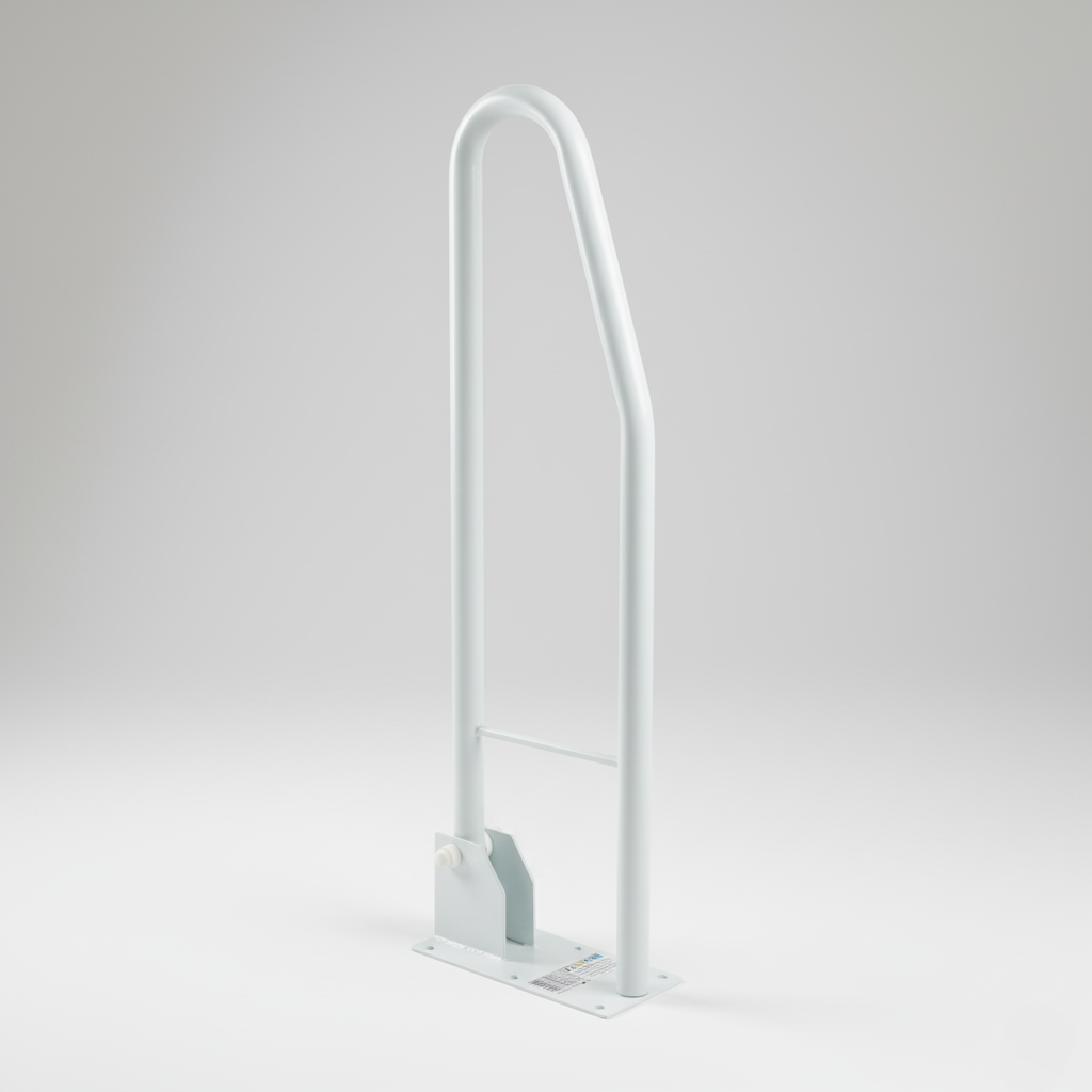 Поручень відкидний для ванної кімнати алюмінієвий OSD-8202