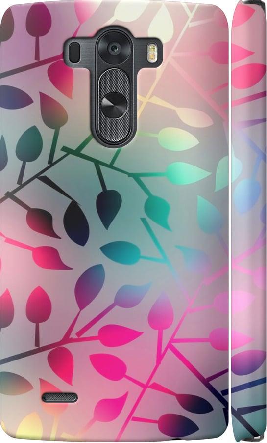 Чехол на LG G3 dual D856 Листья (2235m-56-42517)