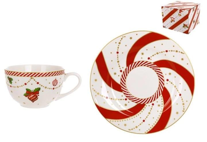 Чашка с блюдцем Candyland K135 фарфоровые 250 мл Чашка с блюдцем Candyland K135 фарфоровые 250 мл