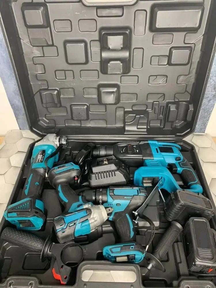 Набор электроинструментов шуруповерт/гайковерт/перфоратор/болгарка на аккумуляторах - фото 2 Набор электроинструментов шуруповерт/гайковерт/перфоратор/болгарка на аккумуляторах - фото 2