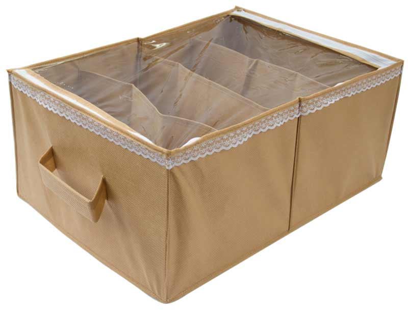 Органайзер для хранения демисезонной обуви на 4 пары Бежевый (Beg-O-4)