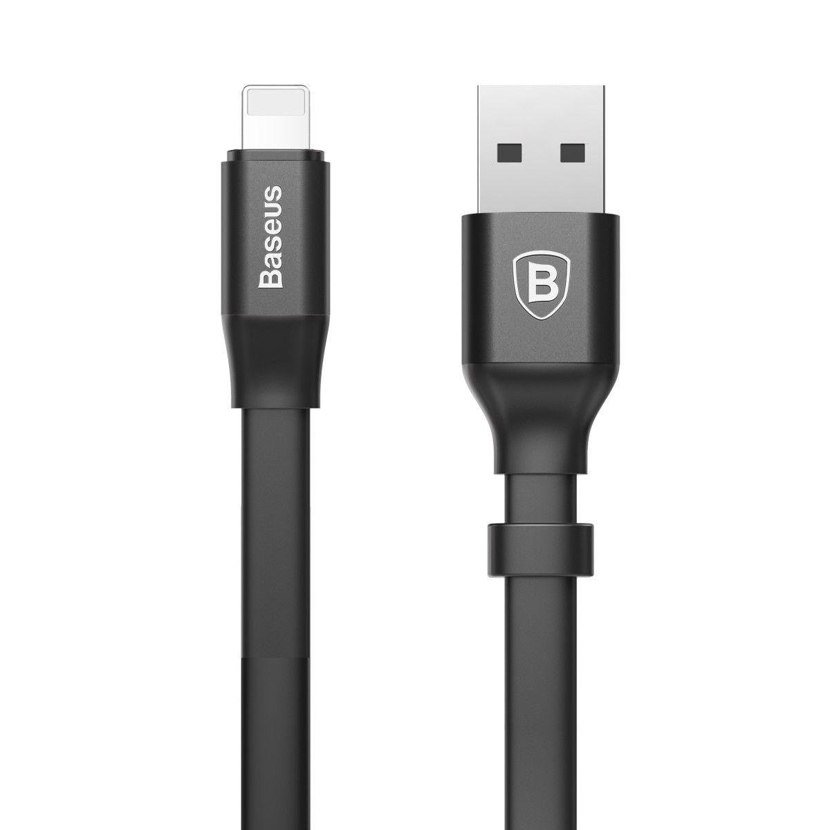 Кабель дата Baseus Nimble Portable USB to Lightning 23 см Черный (CALMBJ-B01) - фото 7