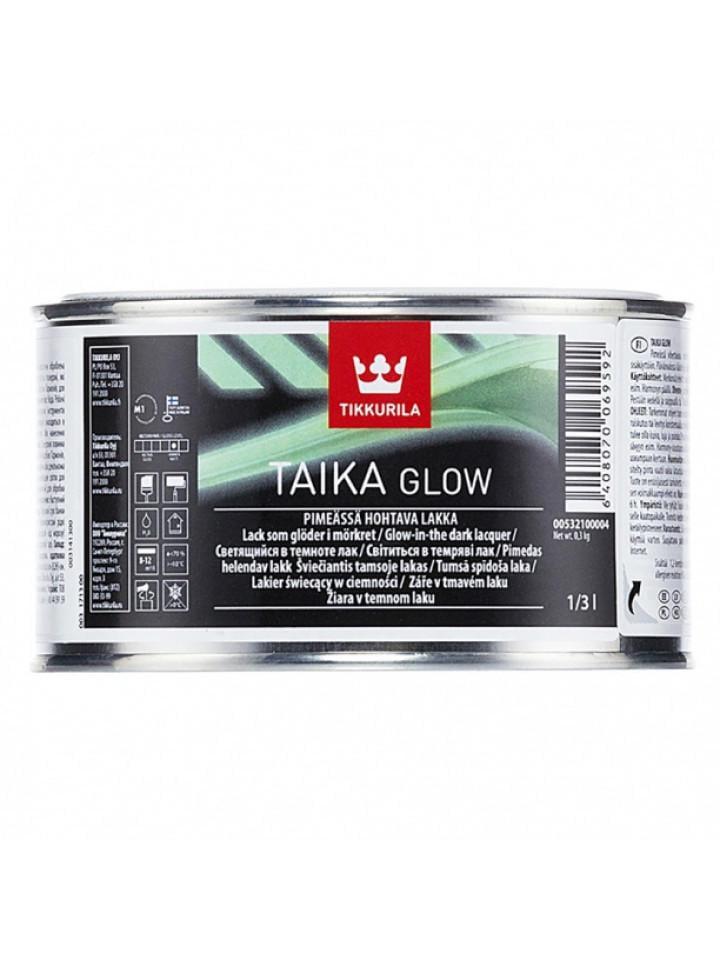 Лазур светящийся фосфор TIKKURILA TAIKA GLOW декоративная 0,33 л (1424448450)