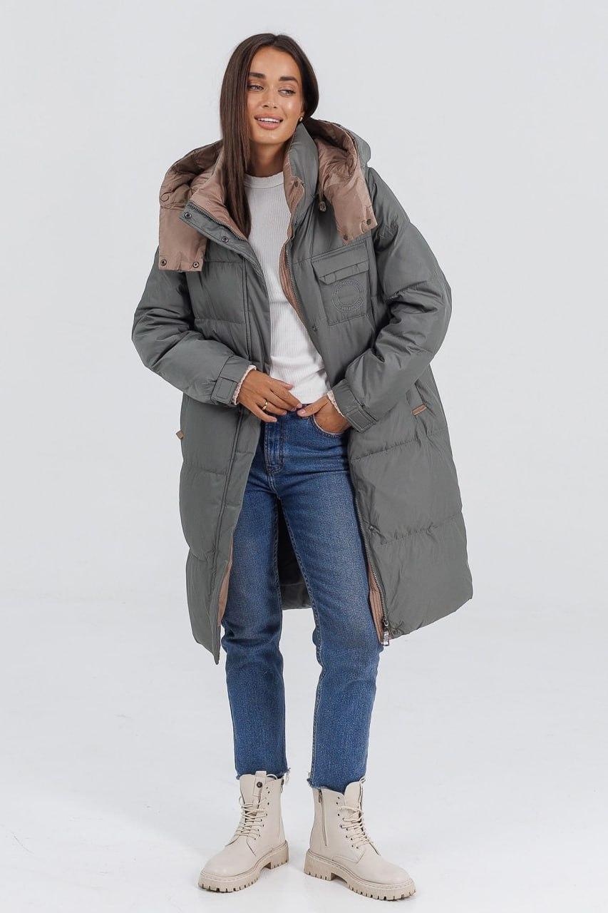 Куртка-пуховик жіноча з ведмедиком р. 52 Темно-сірий (LD-716c/52) - фото 4 Куртка-пуховик жіноча з ведмедиком р. 52 Темно-сірий (LD-716c/52) - фото 4