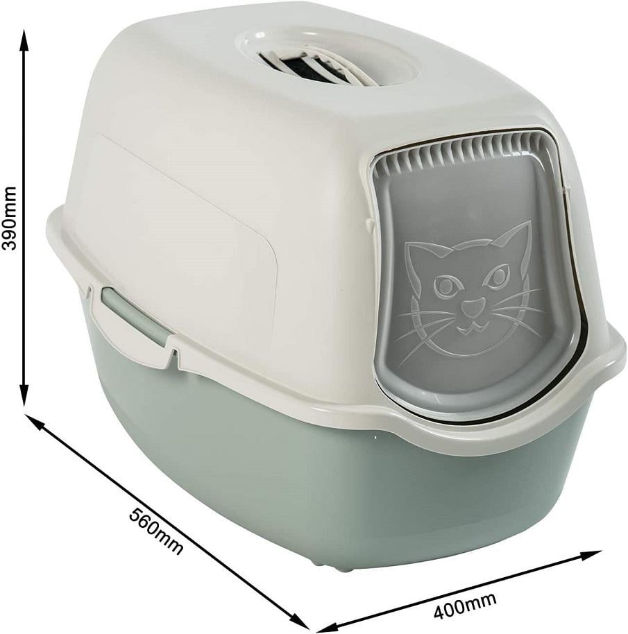 Туалет для кішок закритий Rotho Bailey М'ятний (40045-mt) - фото 2 Туалет для кішок закритий Rotho Bailey М'ятний (40045-mt) - фото 2