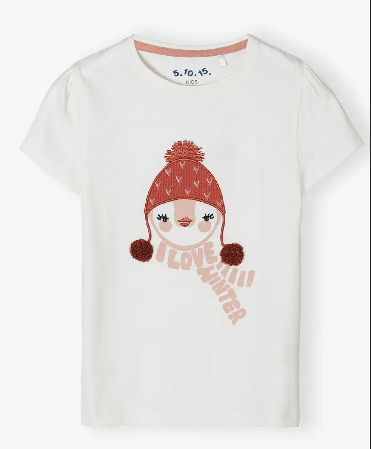 Футболка детская 5.10.15 Kids 3.4316 Пингвин 104 см Белый (3331109411687)