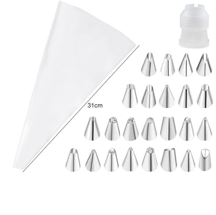 Мішок кондитерський з насадками 14918 31 см 26 пр. Білий (4998076)