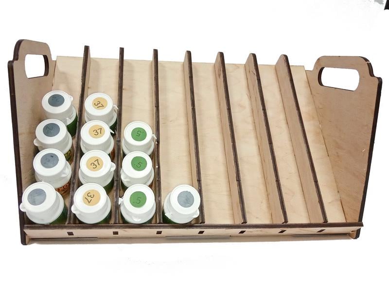 Подставка под краску LMG WO-1228 для 48 емкостей диаметром 30-32 мм - фото 3 Подставка под краску LMG WO-1228 для 48 емкостей диаметром 30-32 мм - фото 3