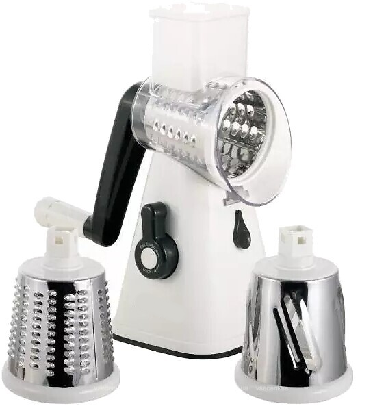 Овочерізка Tabletop Drum Grater Kitchen Master BIG Білий (2725) Овочерізка Tabletop Drum Grater Kitchen Master BIG Білий (2725)
