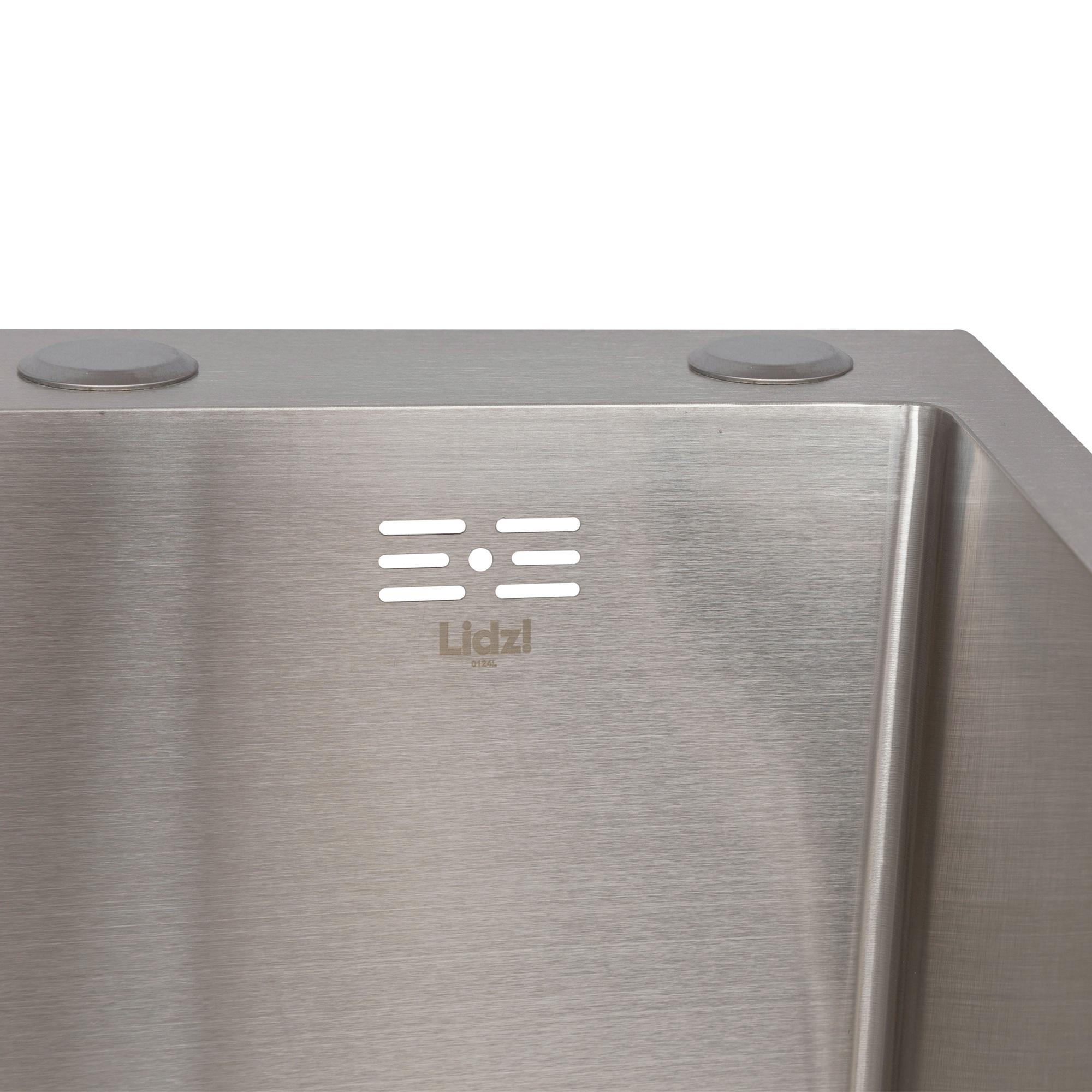 Мийка для кухні інтегрована Lidz Handmade H6350L Brushed Steel крило ліворуч з дозатором 3/1 мм (31022609) - фото 3 Мийка для кухні інтегрована Lidz Handmade H6350L Brushed Steel крило ліворуч з дозатором 3/1 мм (31022609) - фото 3