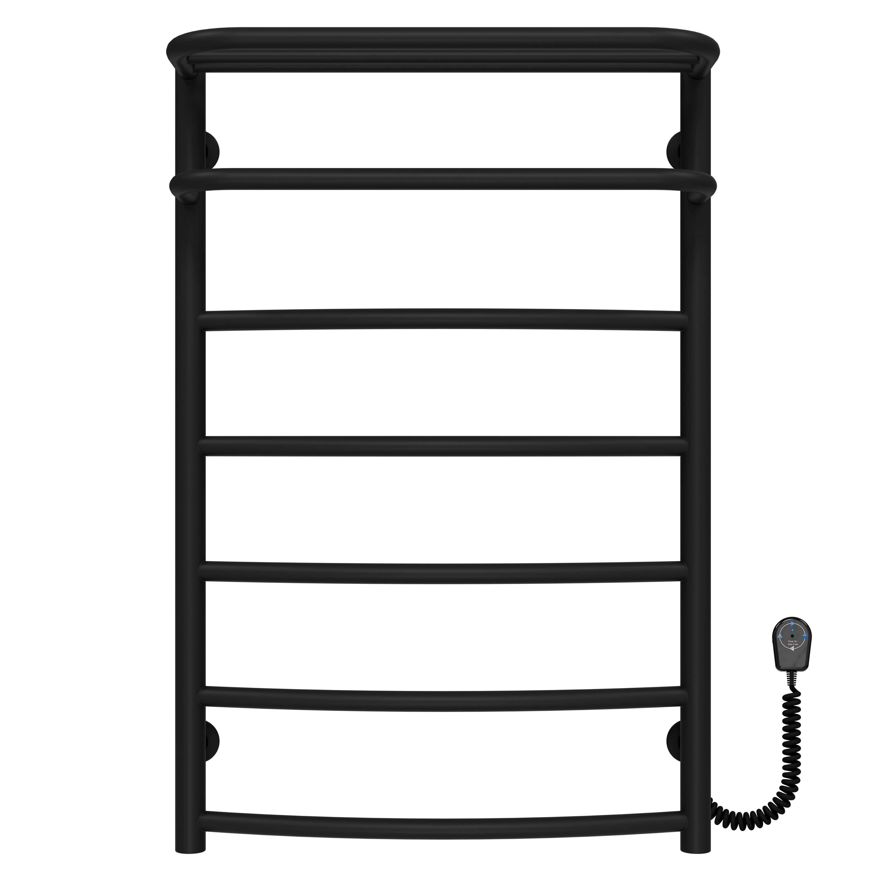 Рушникосушарка електрична Deffi Отель П7 EF16 праве підключення нержавіюча сталь 500х800 мм Чорний (C.OD.80.50.7.E.B.R.5)